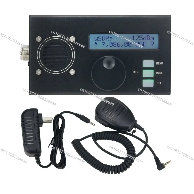 OEM USDX USDR HF QRP SDR трансивер 8-диапазонный DSP SSB/CW с синим/черным/красным микрофоном для