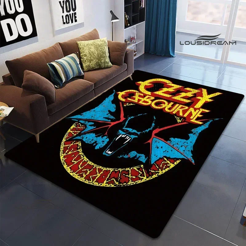 Фото Ozzy osbourne retro printed carpet non-slip carpet yoga cushion area carpets outdoor carpets photography channel Birthday Gift №2