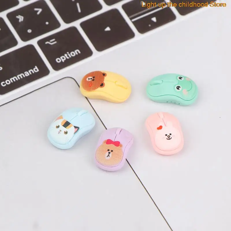 

10PCS Cute Doll House Mini Mouse Doll House Computer Desk Ornament New