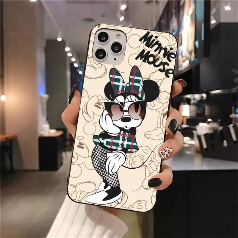 Disney Cartoon Mickey and Minnie Mouse Phone Case For iphone 14 13 12 11 Pro Mini XS Max 8 7 Plus X SE 2020 XR cover