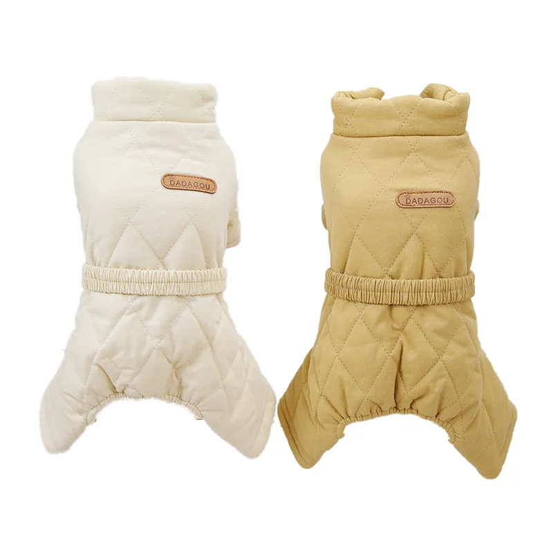 

Thicken Warm Puppy Jumpsuit Coat Winter Dog Clothes for Small Dogs Puppy Jacket French Bulldog Overall Chihuahua Bichon Pet Suit