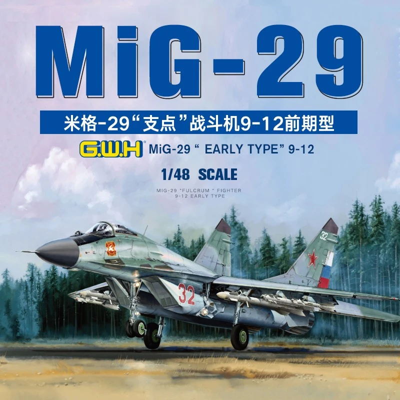 Пластиковая модель Great Wall hobby, модель модели L4814, российские военно-воздушные силы MiG-29, боец Fulcrum 1/48