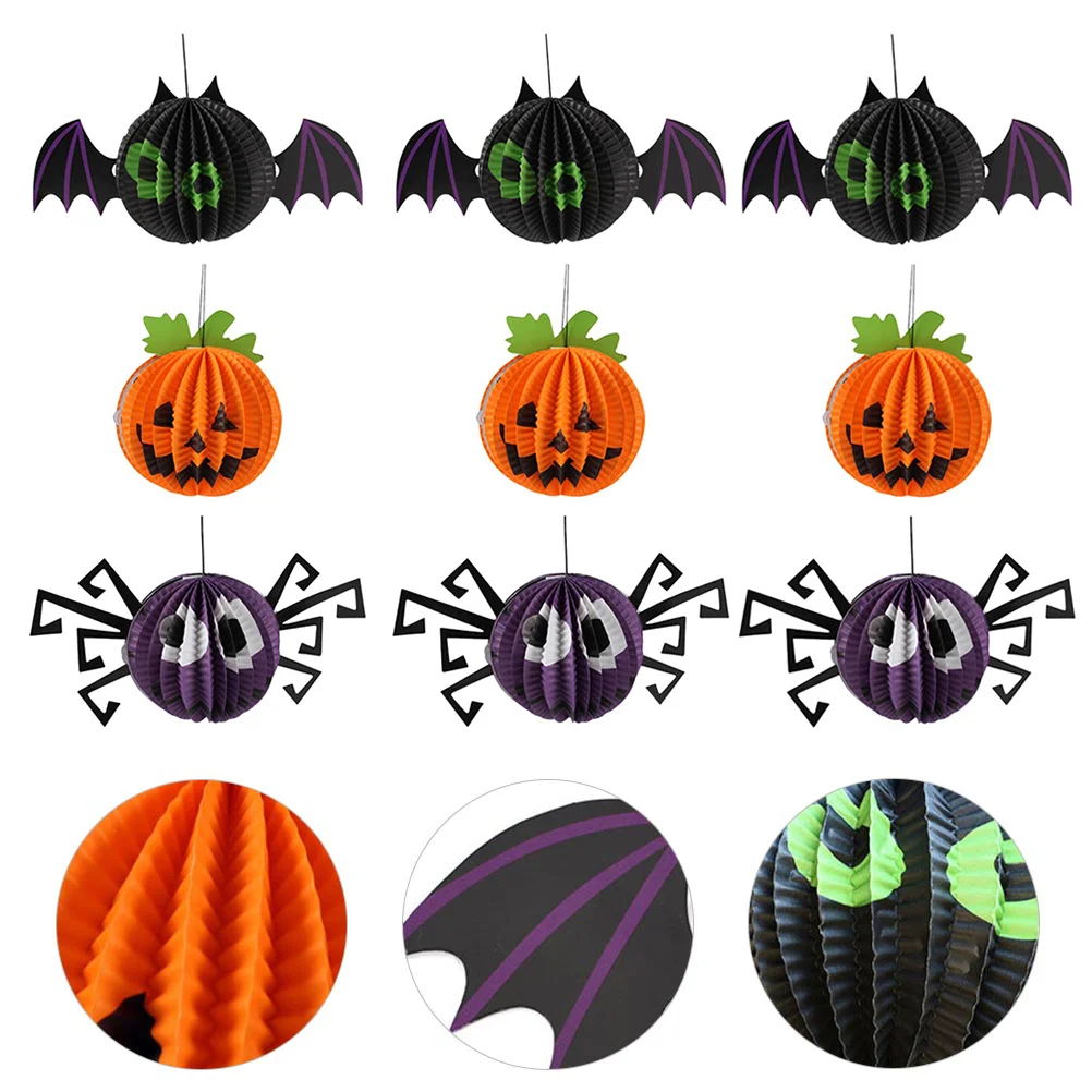 

Pumpkin Lantern Spider Lantern Bat Lantern Hanging Lantern for Home Mall Shop