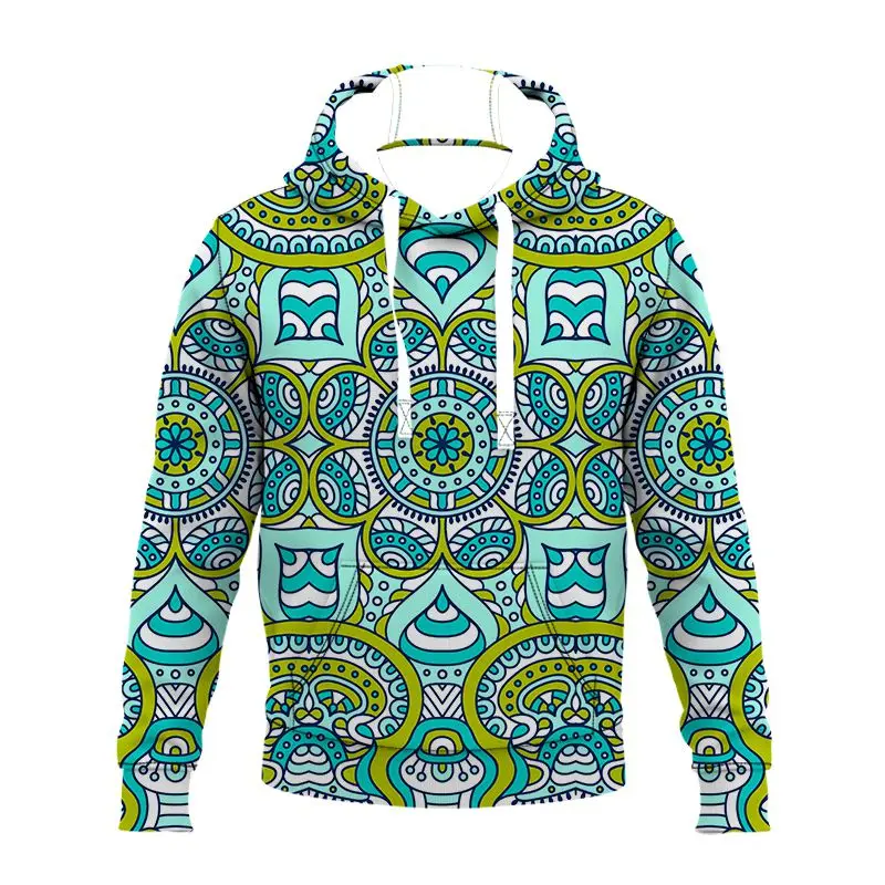 

hoodies mandala 3d print streetwear men oversized pullover harajuku hooded sweatshirts long sleeve punk clothing hip hop clothes