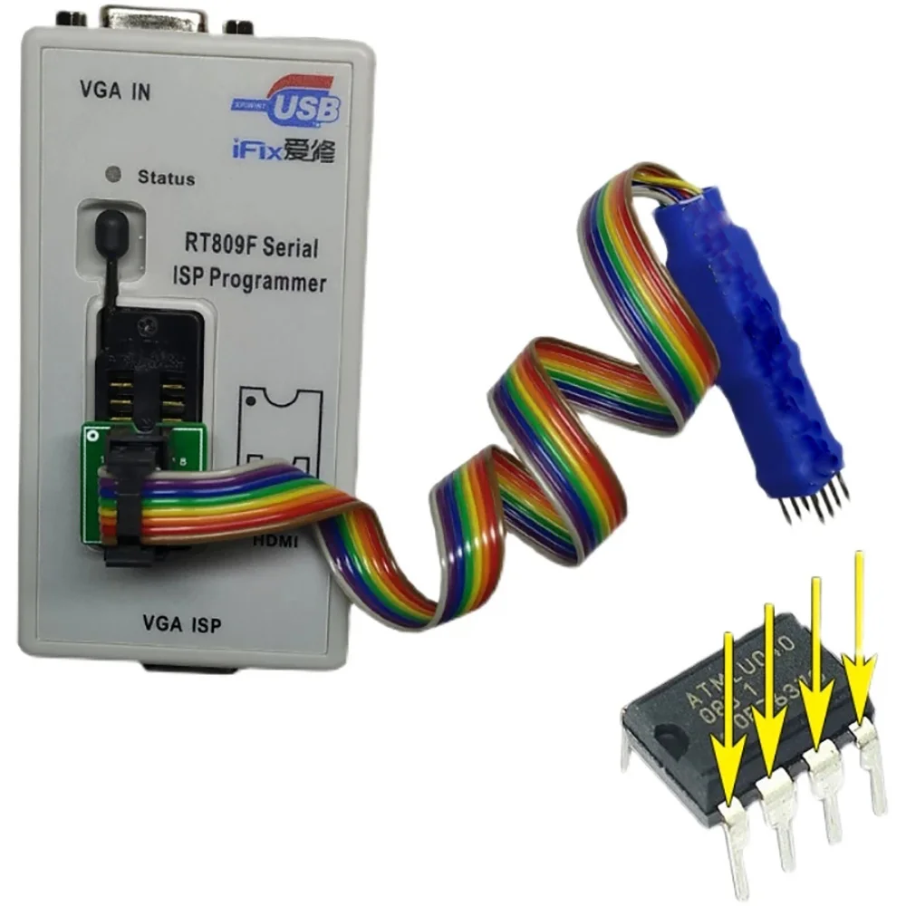 Линейный чип-зонд DIP8 тестовый зажим для микросхем 8 футов 2 54 BIOS серия 93/25/24