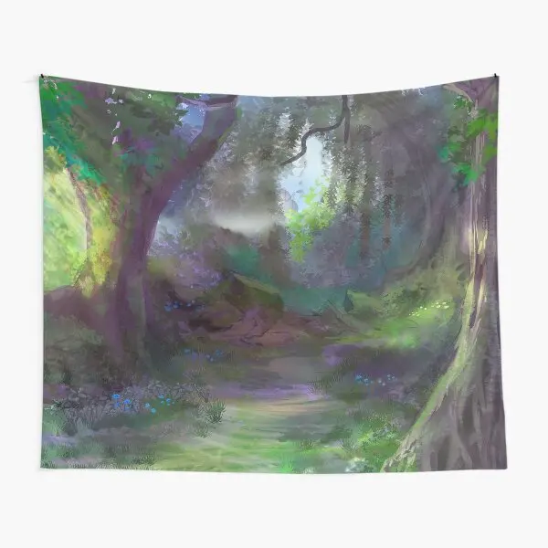 

Elven Forest Tapestry Hanging Home Blanket Wall Decor Towel Beautiful Mat Art Printed Bedspread Living Room Decoration Travel