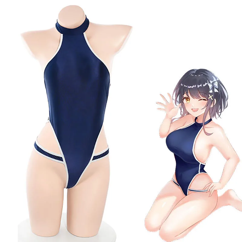 

Женский слитный купальник с рисунком аниме для школьников, 2023