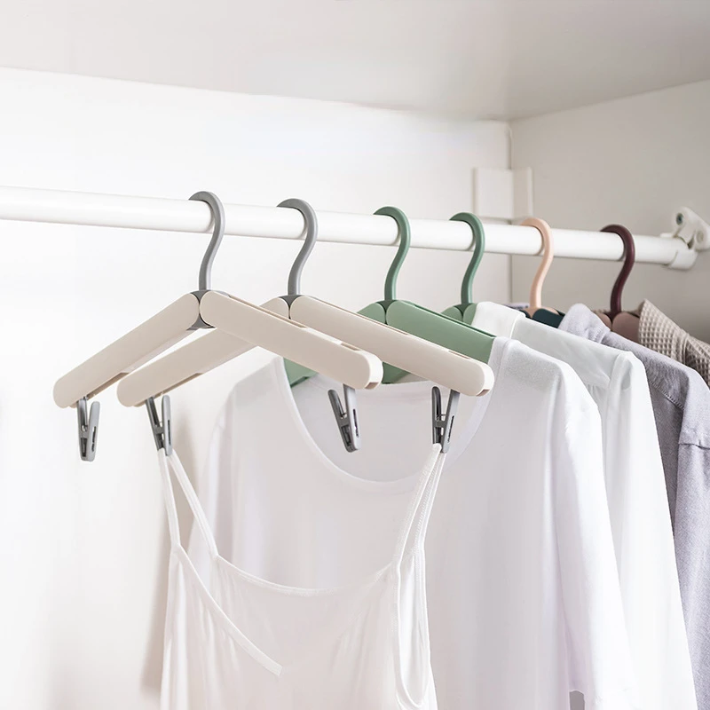 

Portable Folding Travel Hanger Hook with Clip Multifunctional Clothes Rack Magic Clothes Hanger Clothes Rack Travel Storage