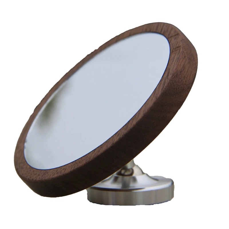 

Espresso Lens Flow Rate Observation Wooden Base Magnetic Coffee Tampering Reflective Mirror For Cafe Machine Tool