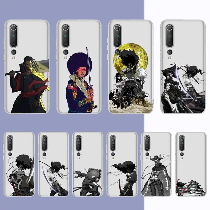 

RuiCaiCa Anime Afro Samurai Phone Case For Redmi Note 5 7 8 9 10 A K20 pro max lite for Xiaomi 10pro 10T