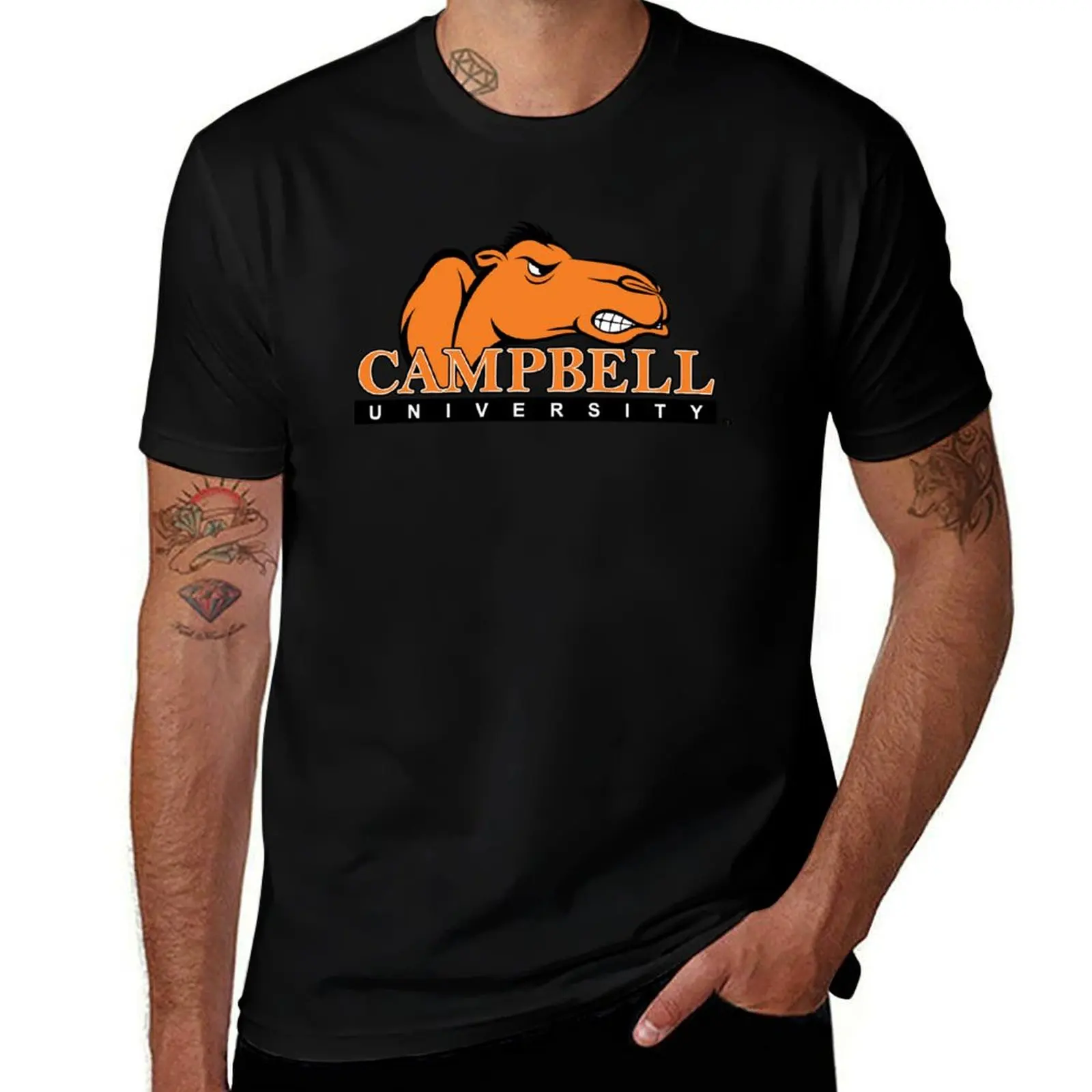 Футболка Campbell Fighting Camels and Lady для мальчиков рубашки с рисунком винтажная одежда