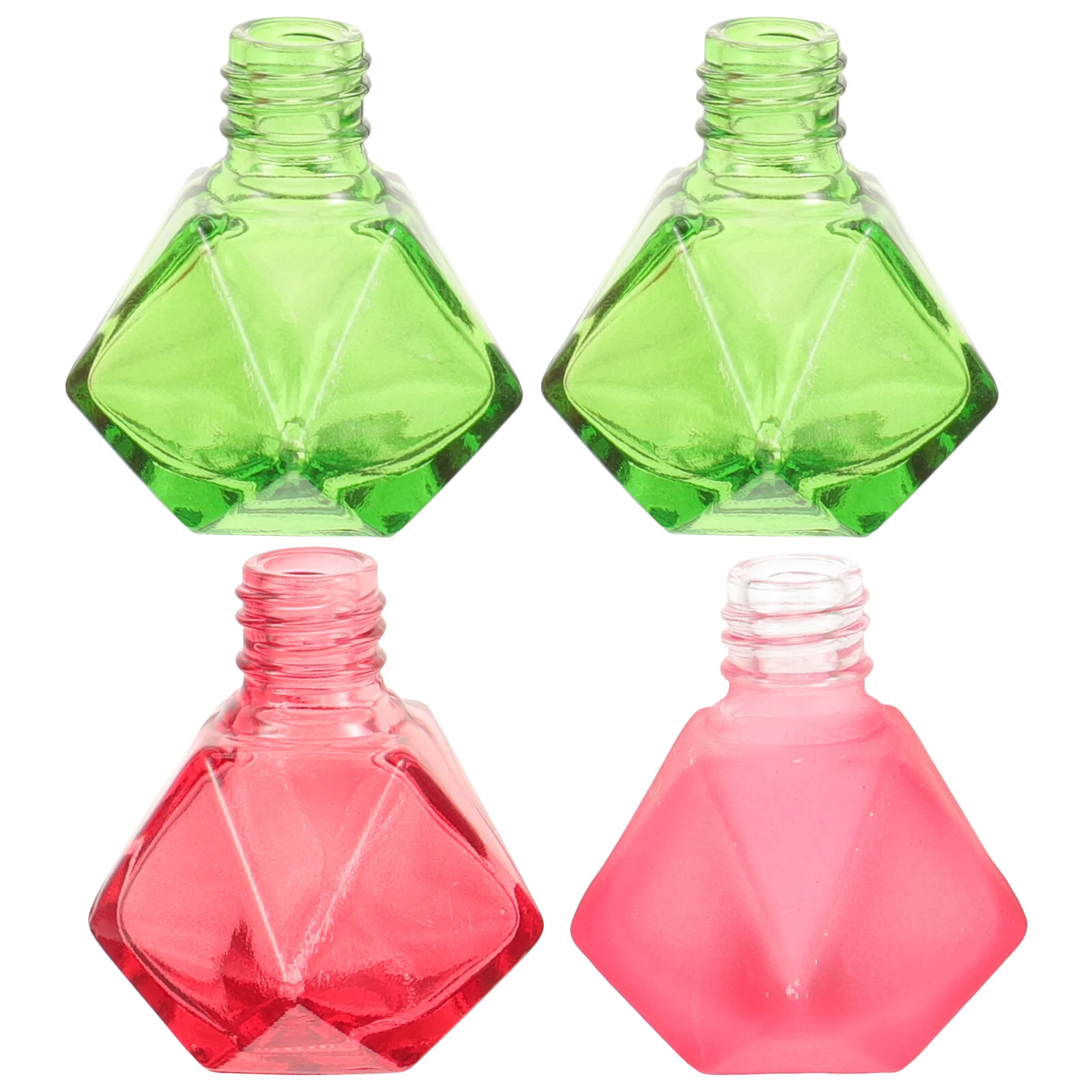 

4pcs Nail Polish Bottles Glass Nail Polish Bottles Empty Fingernail Polish Bottles for Home Nail Salon(10ml)