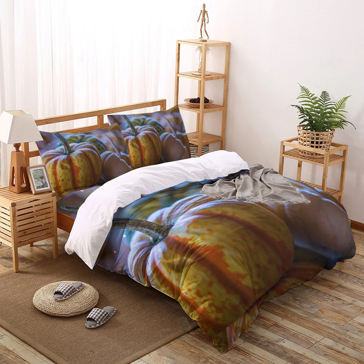 

Autumn Pumpkin Crops Comforter Bedding Sets Bed Linen Pillowcase Bedroom Decoration Duvet Cover