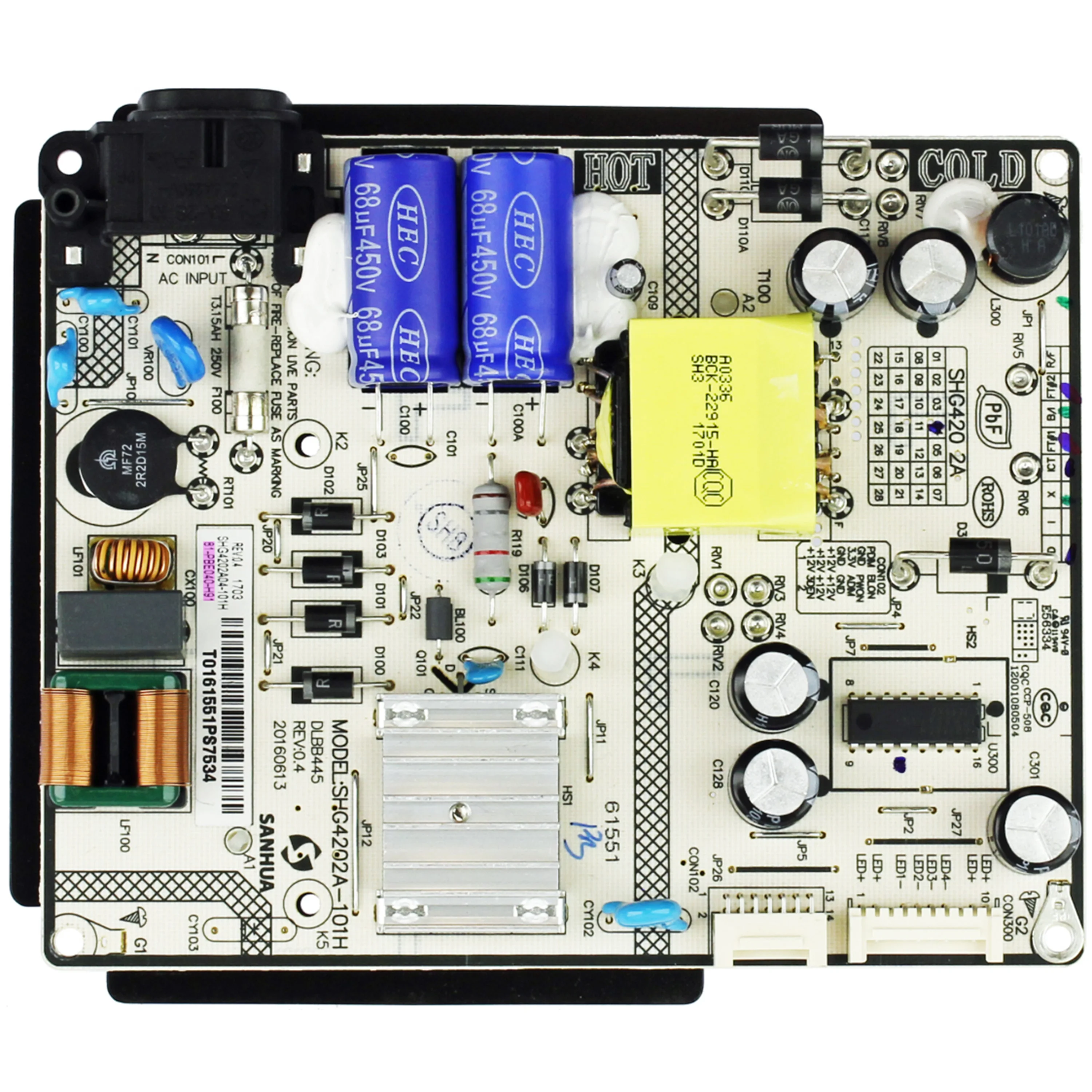Оригинальная плата питания 81-PBE040-H91 SHG4202A-101H для 40FS3750 ...
