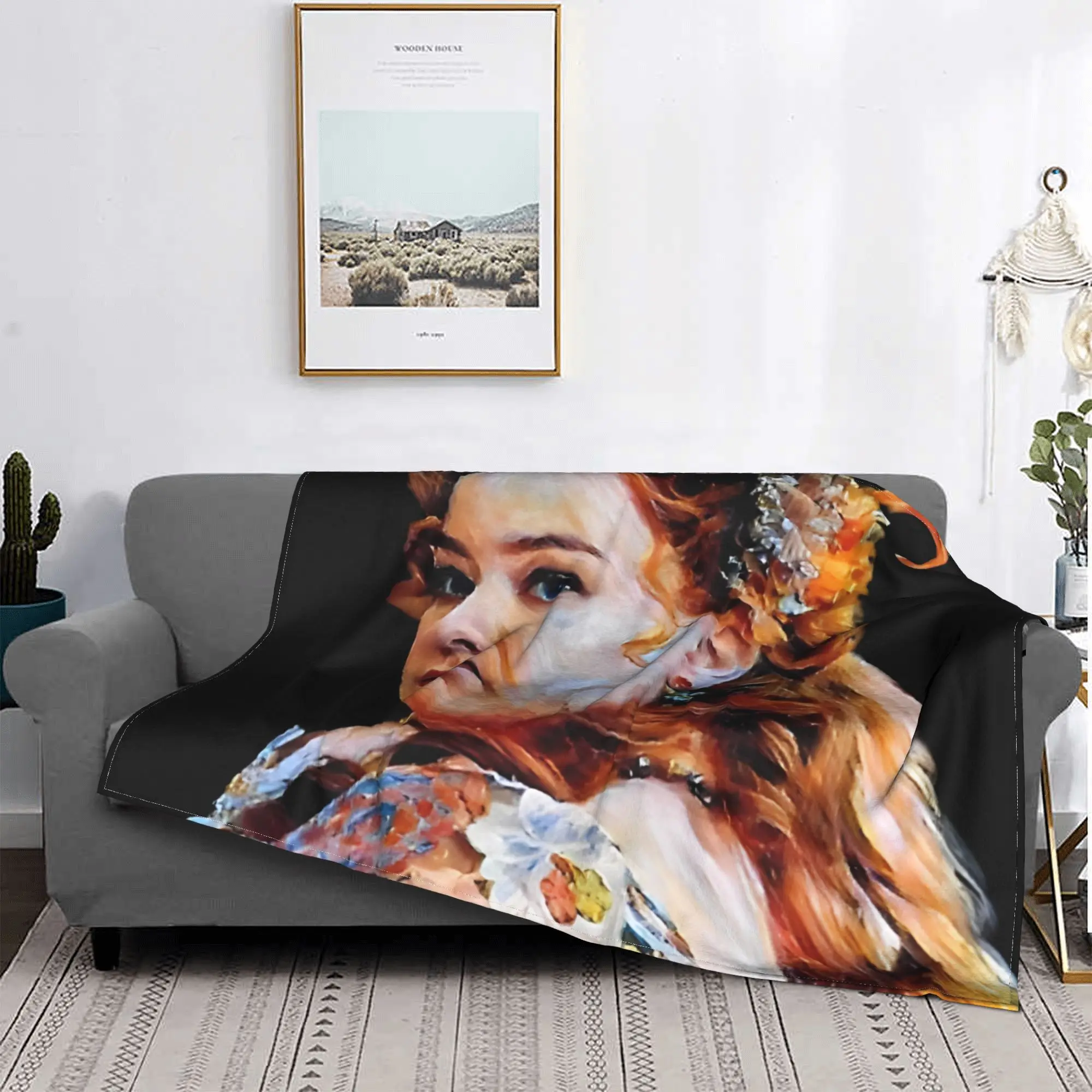 Винтажные одеяла Bridgerton фланелевое многофункциональное мягкое одеяло с принтом