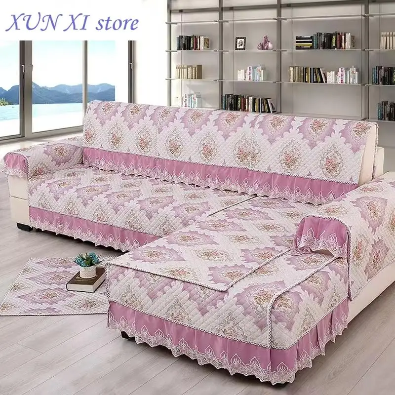 

New European Style Fabric Sofa Cushion Four Season Sofa Towel General Non Slip Simple Modern Living Room Household Sofa Cover