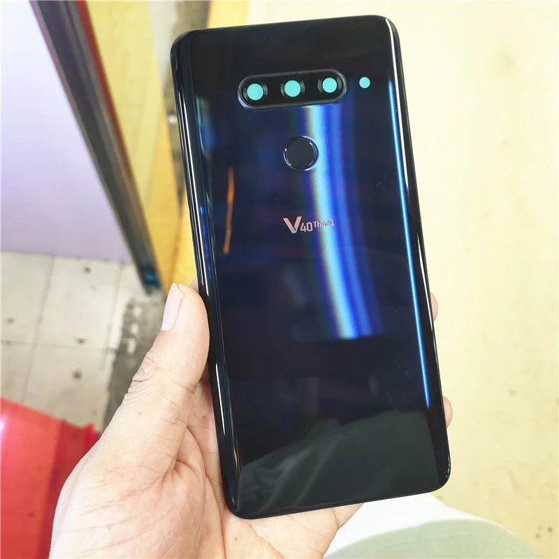 Стеклянный корпус для LG V40 ThinQ V405QA7 V405UA V405TAB V405UA0 задняя крышка батарейного отсека