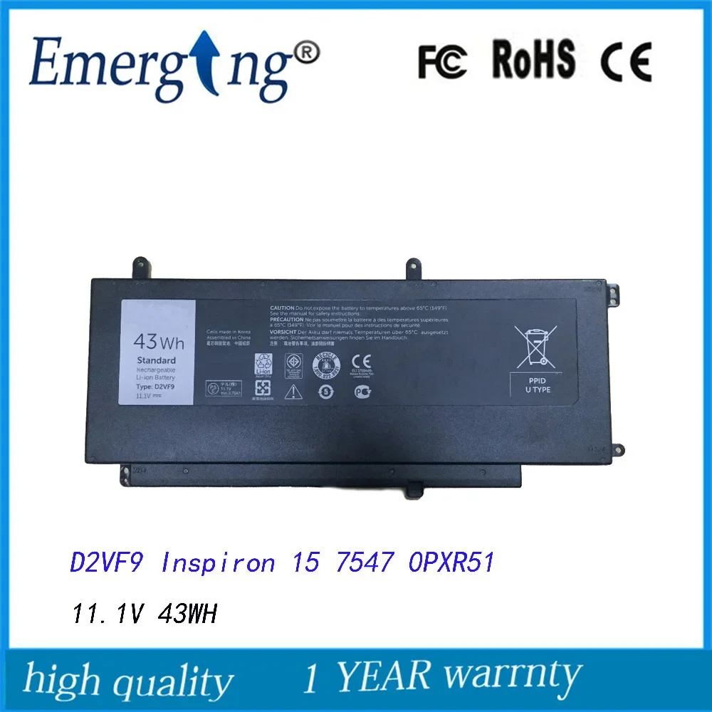 11 1 В 43Wh новая Оригинальная батарея для ноутбука Dell Vostro 14-5459 Inspiron 15-7547 7548 P68G V5459 P41F