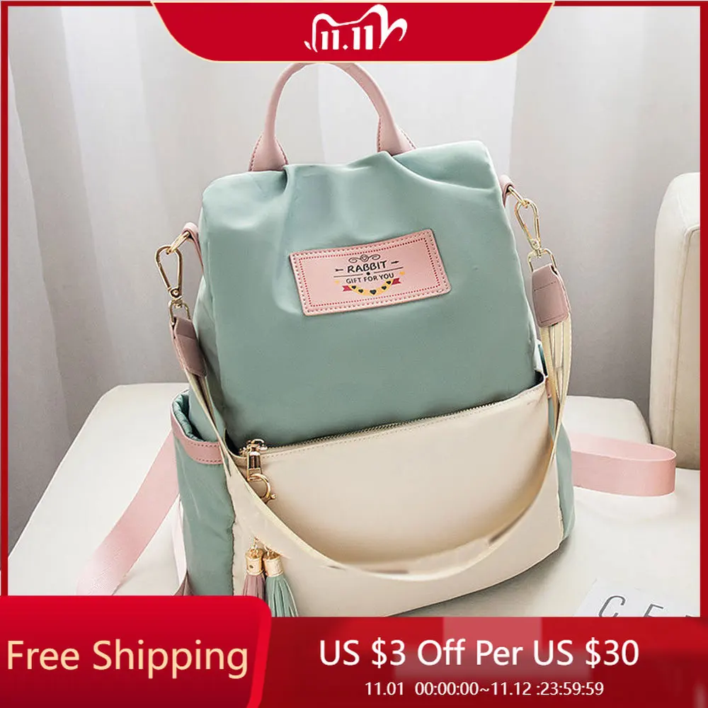 

2022 New Fashion Women Backpack Anti-theft Oxford Shoulder Bags for Female Large Capacity School Bag Outdoor Travel Backpacks