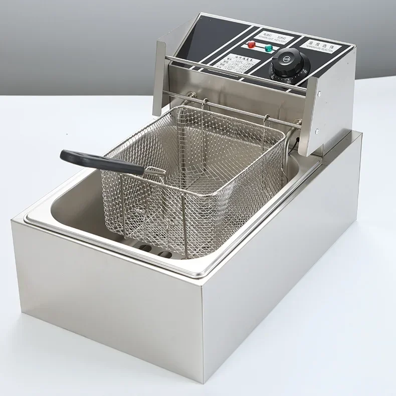 Промышленная электрическая фритюрница для картофеля с фильтром жарки масла