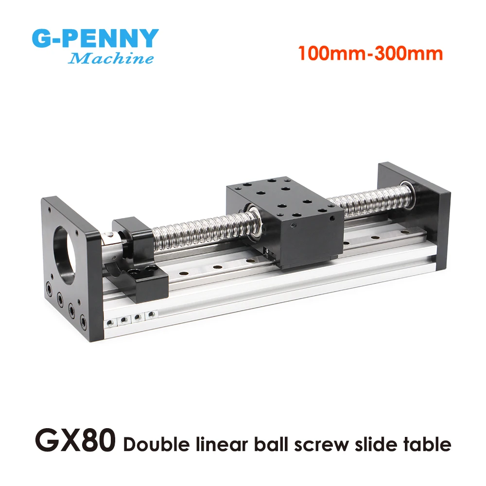 Nema23 CNC Sliding Table Z Axis: SFU1204 1605 / 1610 Ball Screw & Square Double Linear Guide Rail Working 100 150 200 250 300mm