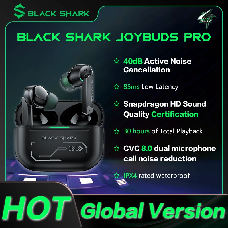 

TWS-наушники Shark JoyBuds Pro ANC с ультранизкой задержкой и двойным микрофоном, 2023 мм