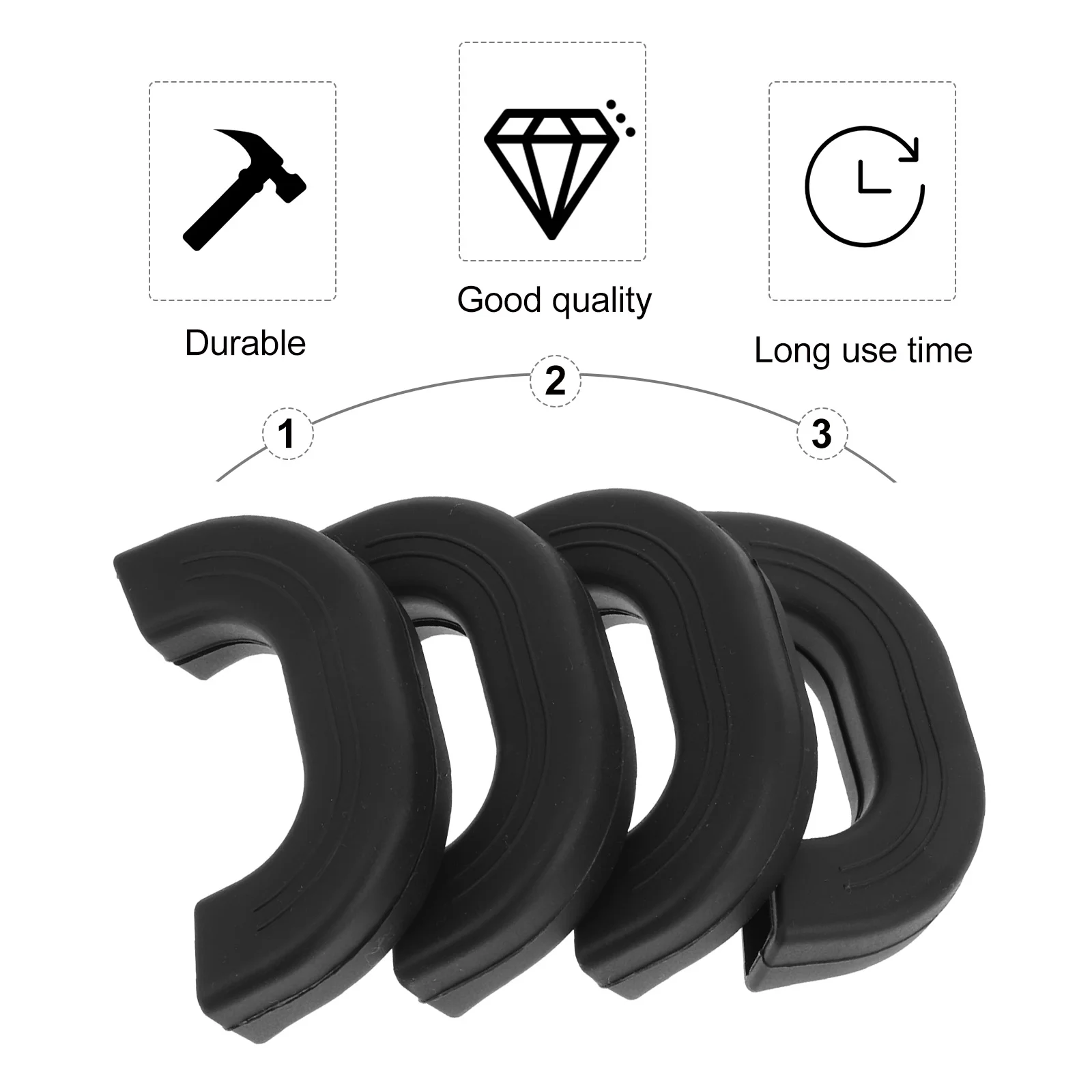 

Handle Pot Silicone Cover Holder Pan Covers Sleeve Hot Skillet Iron Cast Grip Heat Resistant Non Assist Sleeves Side Kitchen