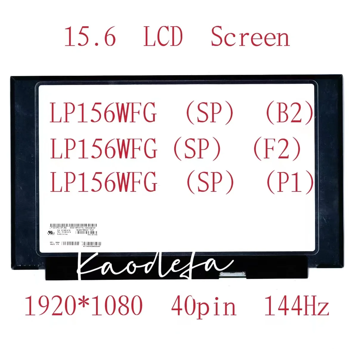 15,6-дюймовый ЖК-экран для ноутбука, LP156WFG-SPB2 LP156WFG-SPF2 15,6*1920 40pin IPS FHD 1080Hz FRU:5D10R1977 9 Test ok