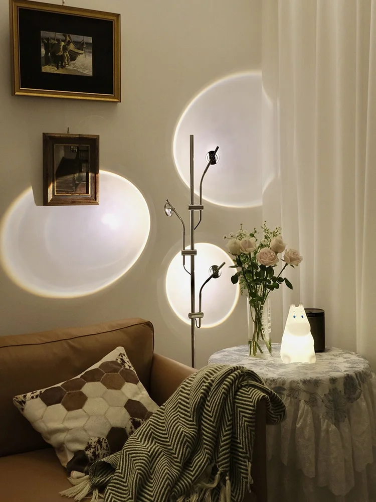 

Atmosphere lamp bedroom creative network red light shadow floor lamp living room projection designer ins decorative table lamp
