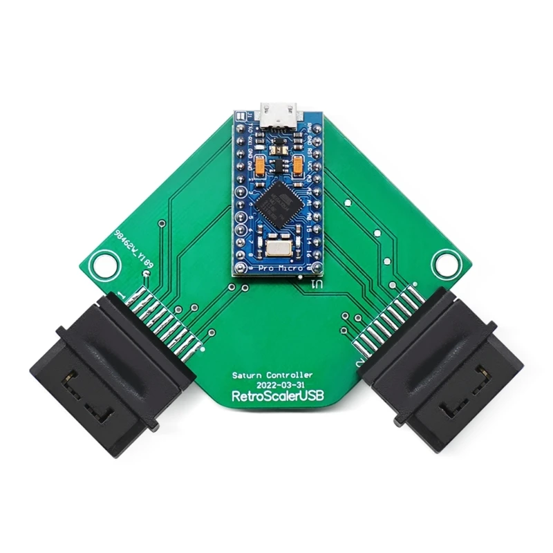 

Gamepad USB Adapter forSEGASaturn Support for Raspberry-Pi/Mister-FPGA/PC