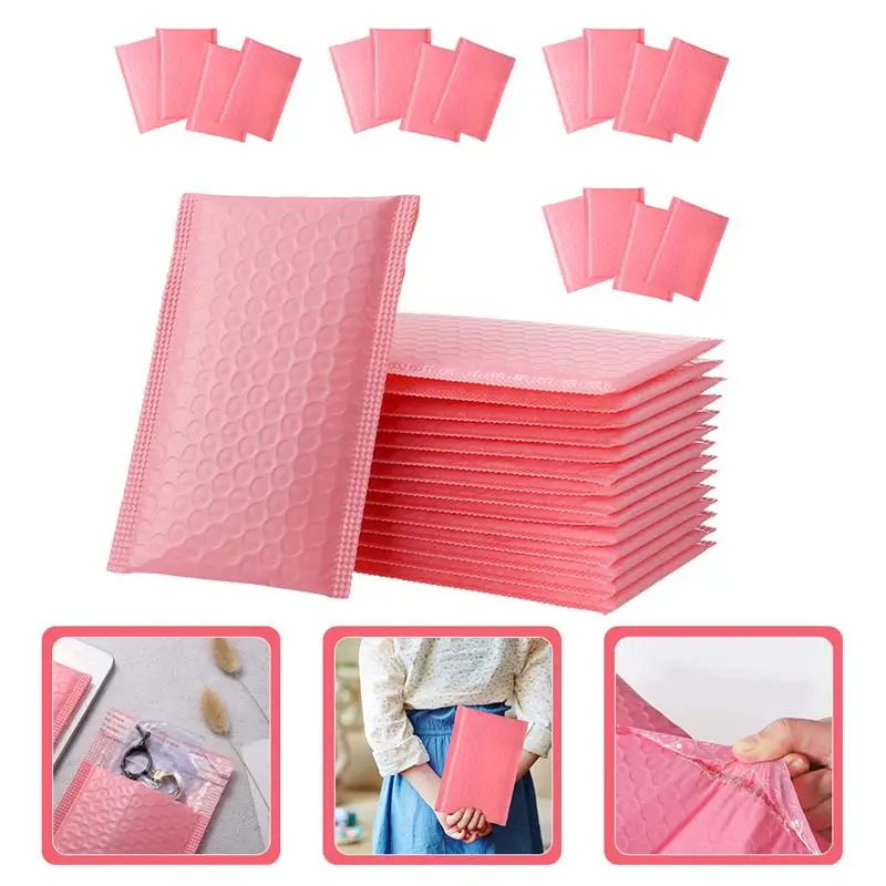 

60pcs Bubble Shipping Bags Delivery Packing Bags Self-adhesive Mailing Bags