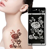 38 different styles herbaceous tattoo stickers waterproof temporary hollow flower simple tattoo sticker for women men