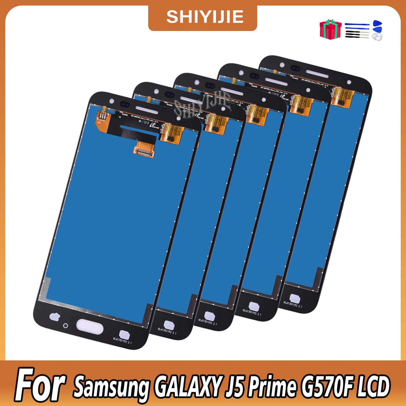 

ЖК-дисплей для Samsung Galaxy J5 Prime J5P G570 G570Y G570F 10 шт./партия, сенсорный ЖК-экран, дигитайзер в сборе, оригинал