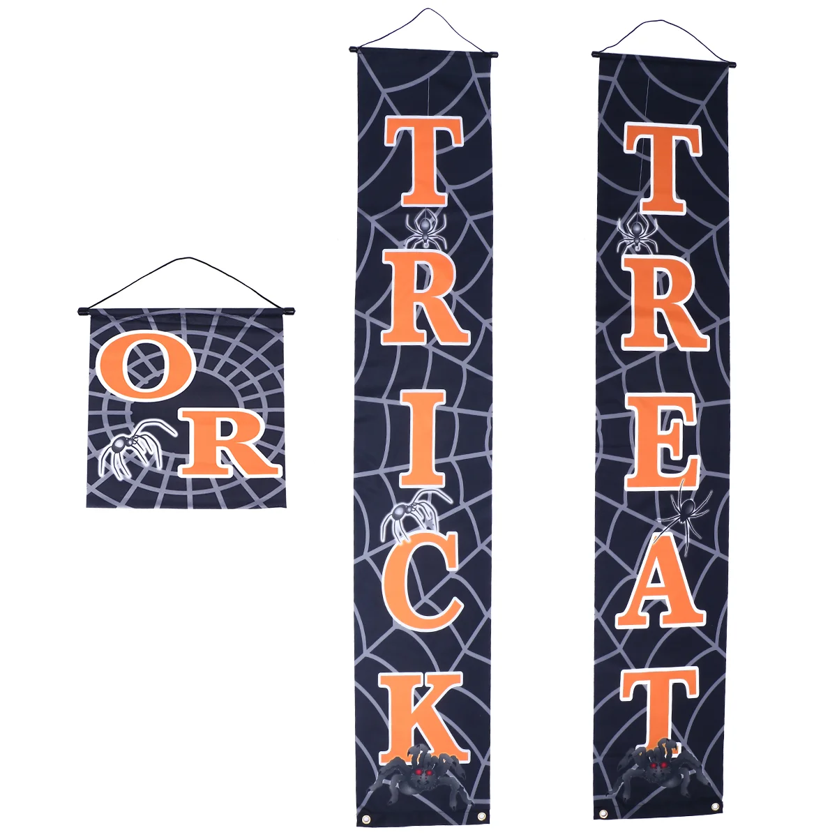 

Doortrick Front Or Treat Hanging Banner Porch Decor Decorations Flag Festival Garden Yard Signs Sign