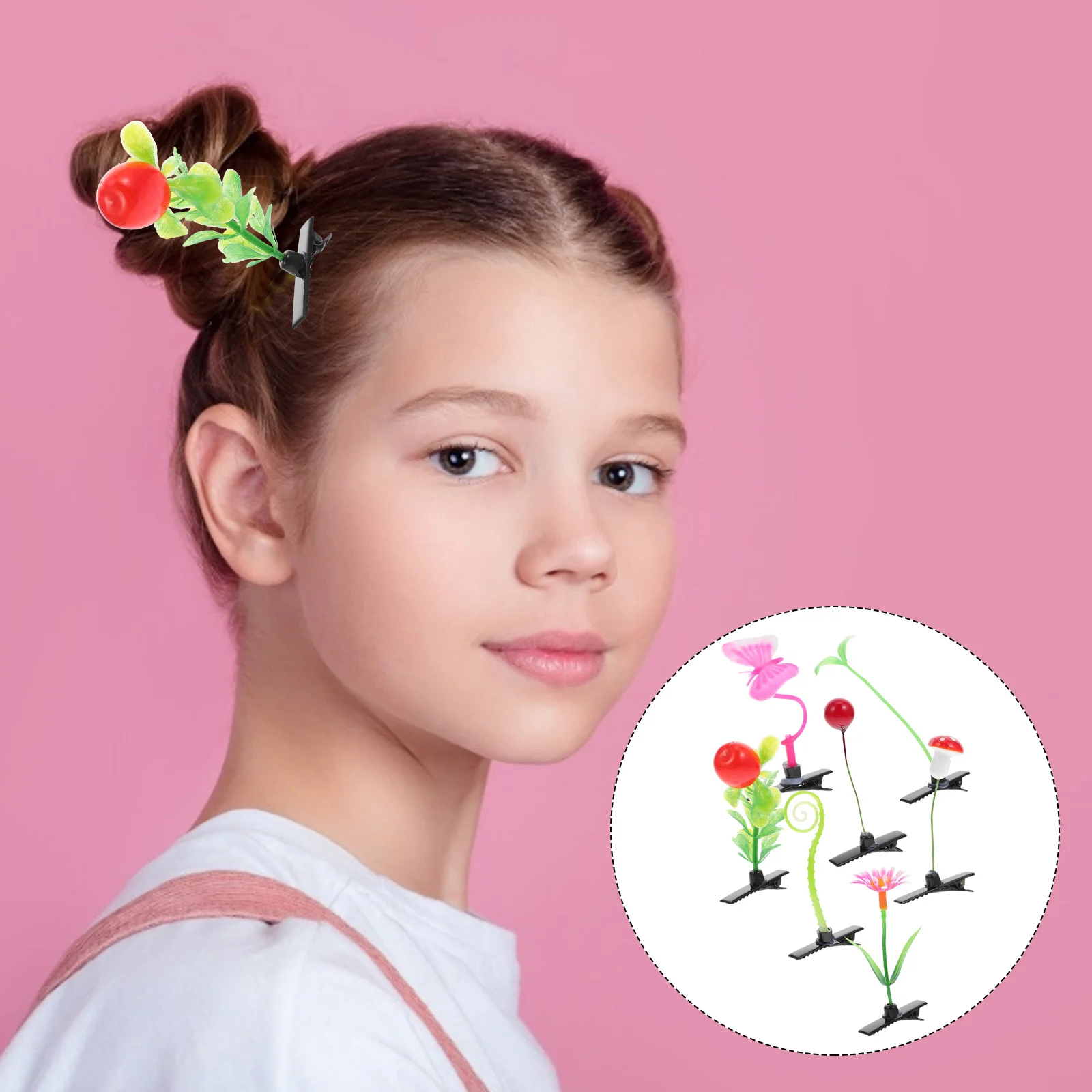 

Hair Clip Clips Sprout Bean Plantflower Mushroom Barrette Accessorieshairpins Green Barrettes Leaf Alligator Women Cutepin Funny