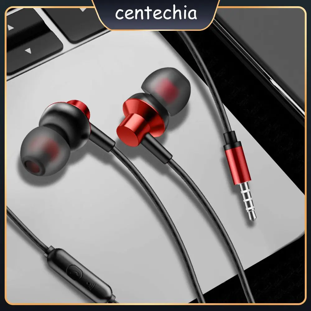 

3.5mm Earphone Wired In-ear Sport Earphones Hifi With Mic For Xiaomi Metal Music Headphones Adjustable Upgrade Version Stereo