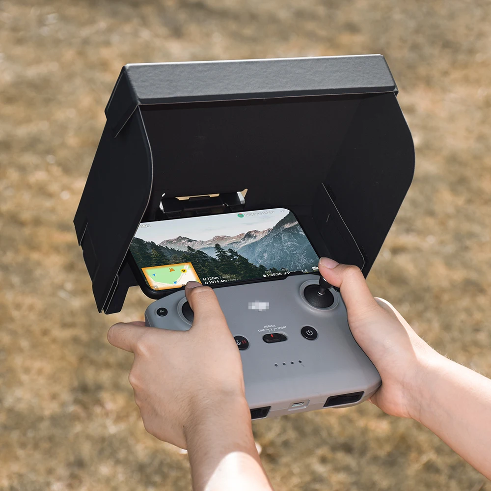 

Tablet Sunhood for DJI Mavic 3/3 Classic/Air 2S/Air 2/Mini 2/Mini 3 Pro Tablet Extended Bracket Clip Holder Stand Block