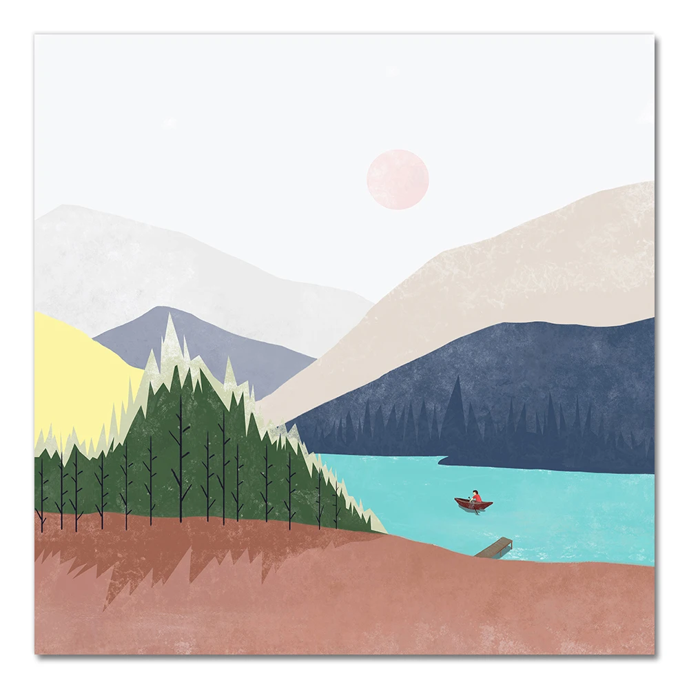 

Абстрактный пейзаж, печать на холсте, AliPaint