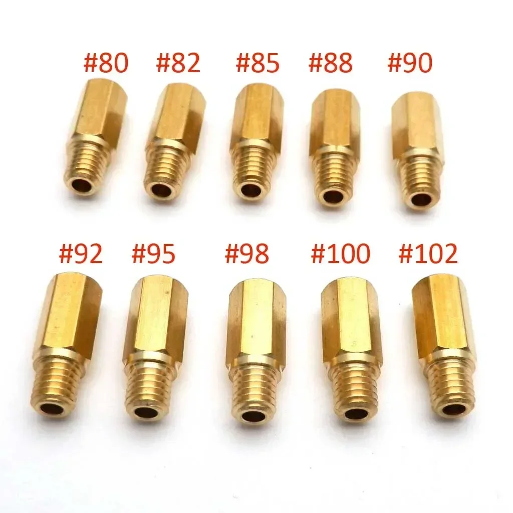 

Упаковка из 10 шт. главных форсунок карбюратора мотоцикла, медленные пилотные форсунки для PWK PWM Keihin OKO CVK NSR KSR, набор карбюраторов, форсунки