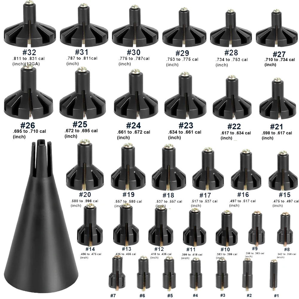 

33 шт. адаптеры для лазерного прицела для калибров диаметром от .17 до 12GA, набор адаптеров для прицела, многокалиберные головки адаптера лазерного прицела