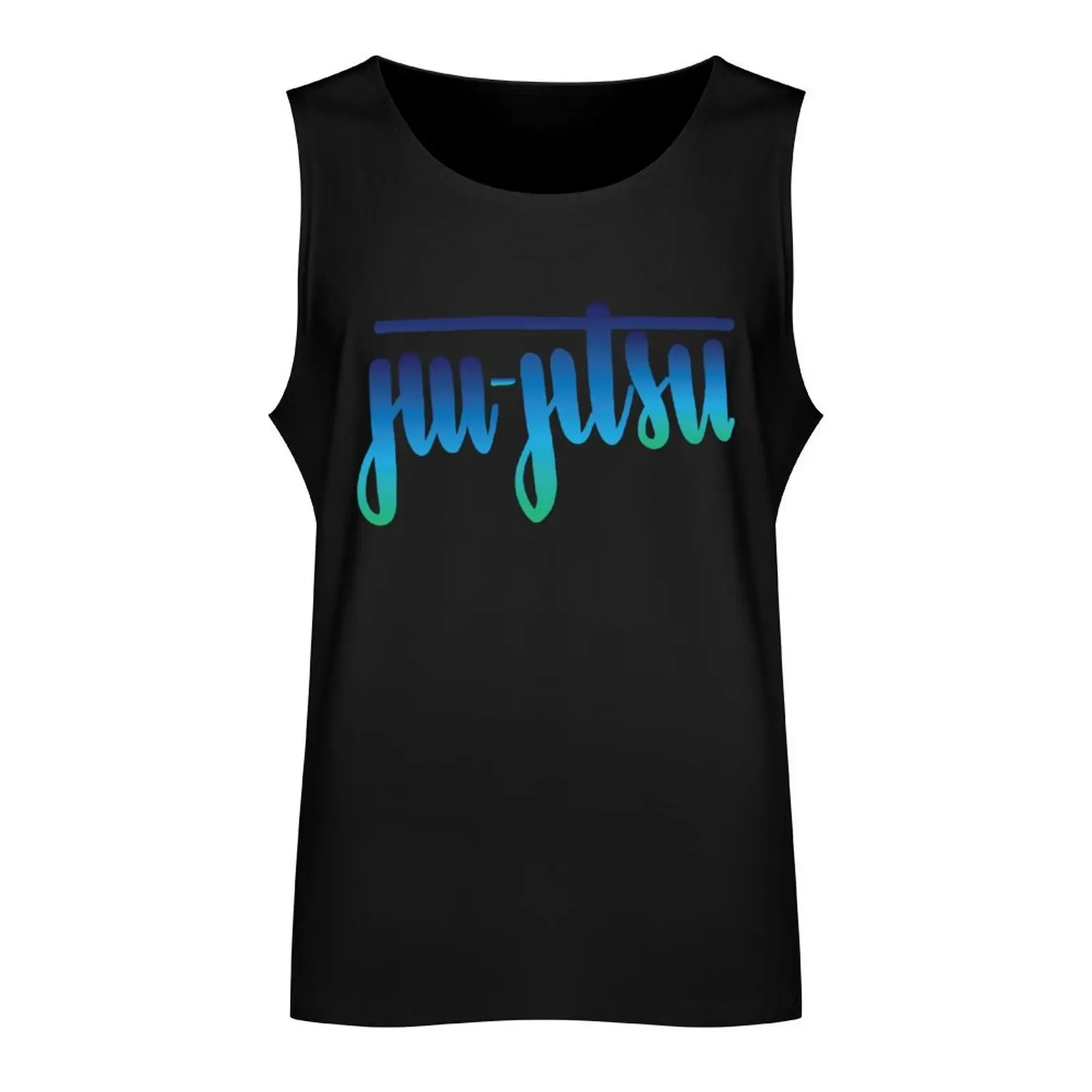 Джиу-джитсу Handlettered Ombre Tank Top спортивные костюмы рубашка без рукавов мужской
