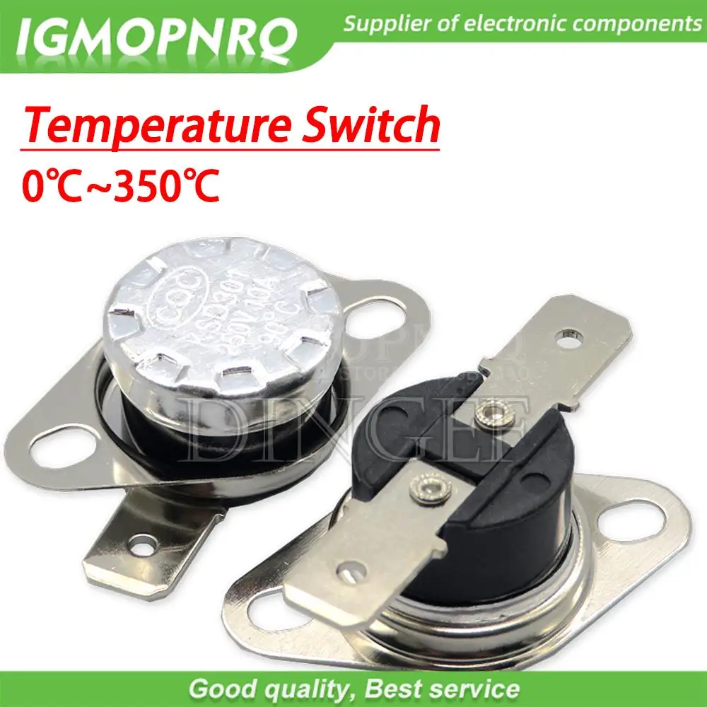 Биметаллический Термостат KSD301 терморегулятор 75C 85C 95C 105C 125C 135C 145C 180C 250C 300C 350C