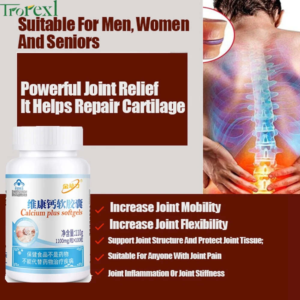 

Glucosamine Chondroitin Turmeric - Relief Joint Support Supplement 1100mg*100 capsules