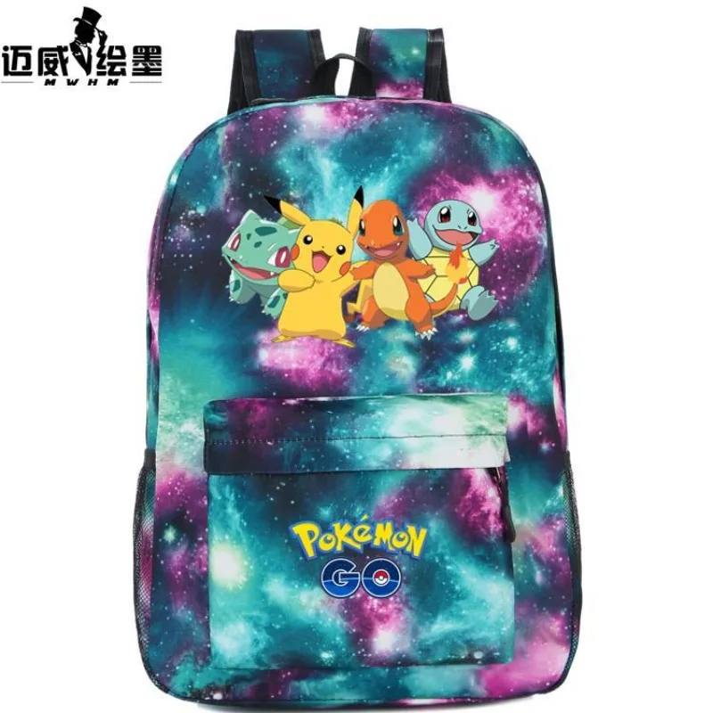 

Школьный рюкзак с покемонами, покемонами, Пикачу, мультипликационным аниме, рюкзак для учеников начальной и средней школы