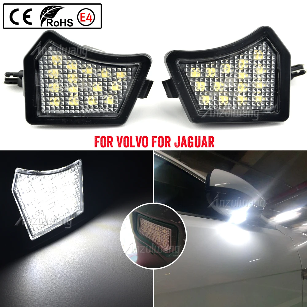 

1Pair Car Front Door Mirror Puddle Light courtesy Light Lamp Lens L R 31217838 For Volvo S40 S60 S80 V50 V70 C30 XC70 XC90 2005