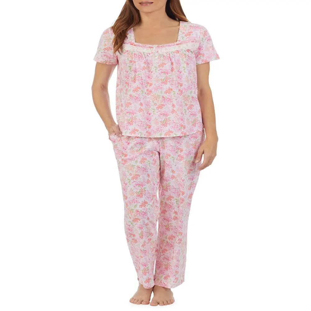 

Women`s and Women`s Plus Knit Short Sleeve Pajama Set, 2pc.