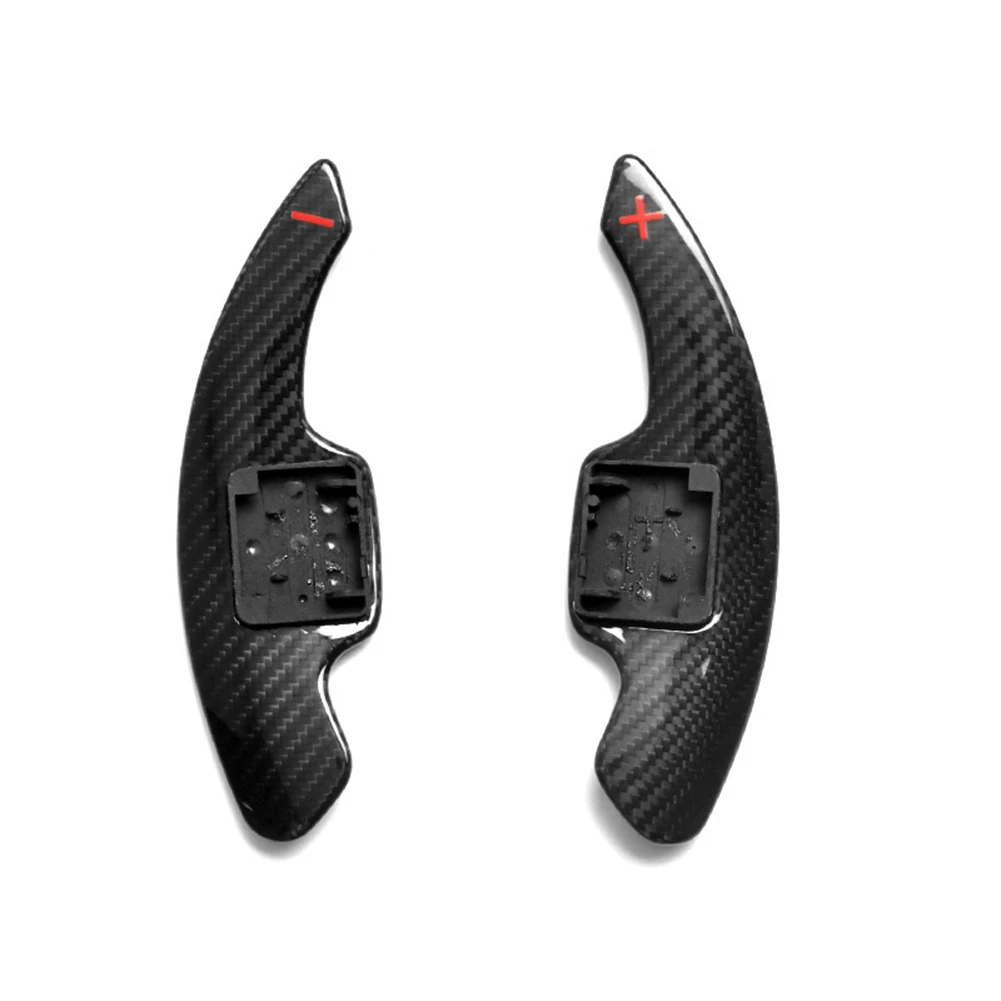 

2Pcs Car Steering Wheel Shift Paddle Blade Car Styling Suitable for Cadillac CT4/CT5 Dry Carbon Paddles(Red Symbol)