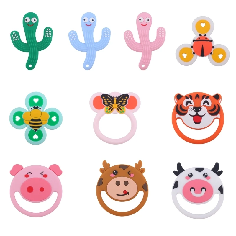 

Милая Детская Игрушка-прорезыватель для зубов в форме животного детский Прорезыватель для зубов силиконовый детский Прорезыватель для зубов детская игрушка для мальчиков и девочек