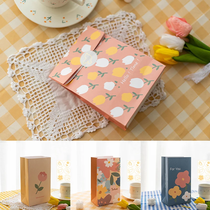 6 шт. бумажных пакетов подарочные пакеты из крафт-бумаги для дня рождения свадьбы