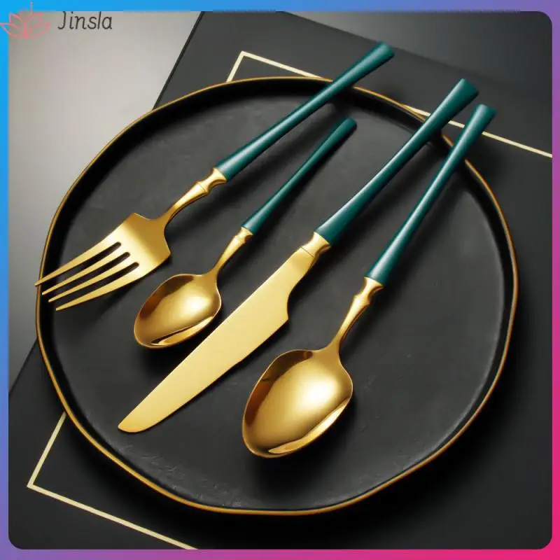 

Knife High Quality Multifunction Steak Durable Elegant Western Tableware 4-piece Set 6 People Elegant Tableware Set Cutlery Set